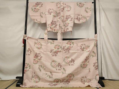 平和屋着物■小紋　二部式　花丸文　洗える着物　AABF8842st
