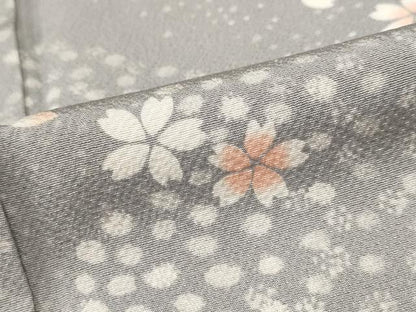 平和屋着物■上質な小紋　舞花文　正絹　逸品　AABF8867st