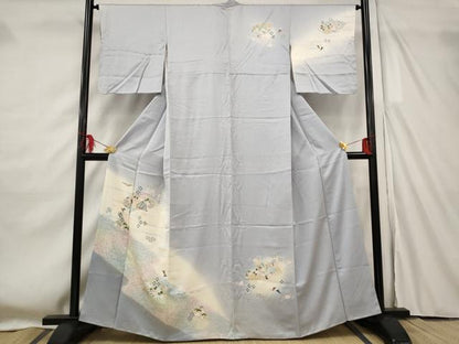平和屋着物■訪問着　地紙花文　暈し染め　金彩　正絹　逸品　AABF8886st