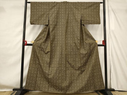 平和屋着物■上質な紬　蜀江花文　正絹　逸品　AABF8890st