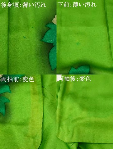 平和屋着物■訪問着　中国三大刺繍　相良刺繍　草花文　暈し染め　金彩　正絹　逸品　AABF8898st