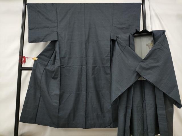 平和屋着物■男性 本場大島紬 アンサンブル 60亀甲 総詰め 正絹 逸品 AABF8907st