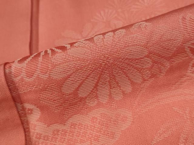 平和屋着物■アンティーク　大正ロマン　小紋　草花文　正絹　逸品　AABF8910st