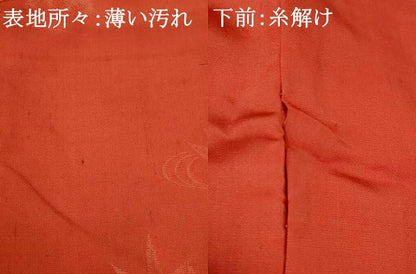 平和屋着物■アンティーク　大正ロマン　小紋　草花文　正絹　逸品　AABF8910st