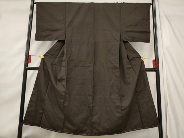 平和屋着物■男性 紬 格子 正絹 逸品 未使用 AABF8911st