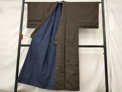 平和屋着物■男性 紬 格子 正絹 逸品 未使用 AABF8911st