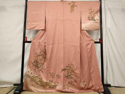 平和屋着物■訪問着　立波花松文　暈し染め　金彩　正絹　逸品　AABF8914st