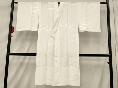 平和屋着物■長襦袢 無双仕立て 雪芝地紋 正絹 逸品 AABF8928st