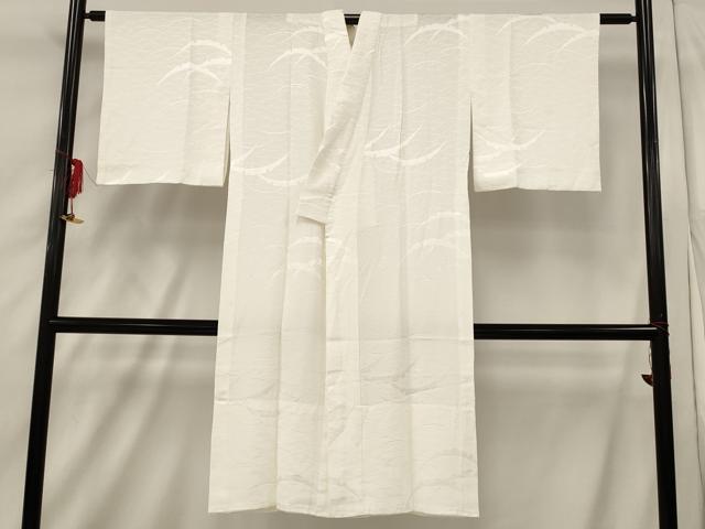 平和屋着物■長襦袢 無双仕立て 雪芝地紋 正絹 逸品 AABF8928st
