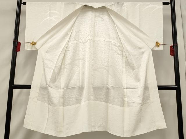 平和屋着物■長襦袢 無双仕立て 雪芝地紋 正絹 逸品 AABF8928st