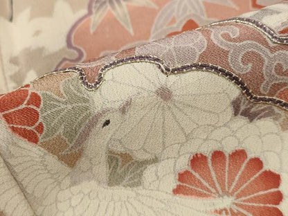 平和屋着物■豪華黒留袖　雪輪鳳凰花文　正絹　逸品　AABF8938st