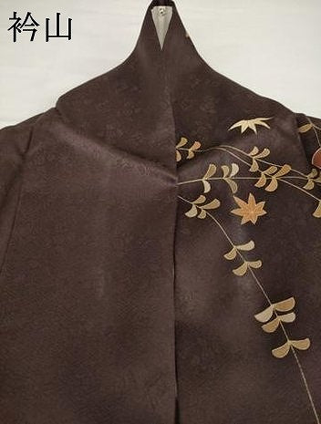 平和屋着物●訪問着　扇面花文　金彩　正絹　逸品　AABF8974ck