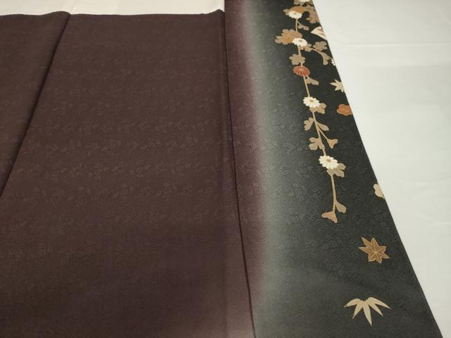 平和屋着物●訪問着　扇面花文　金彩　正絹　逸品　AABF8974ck
