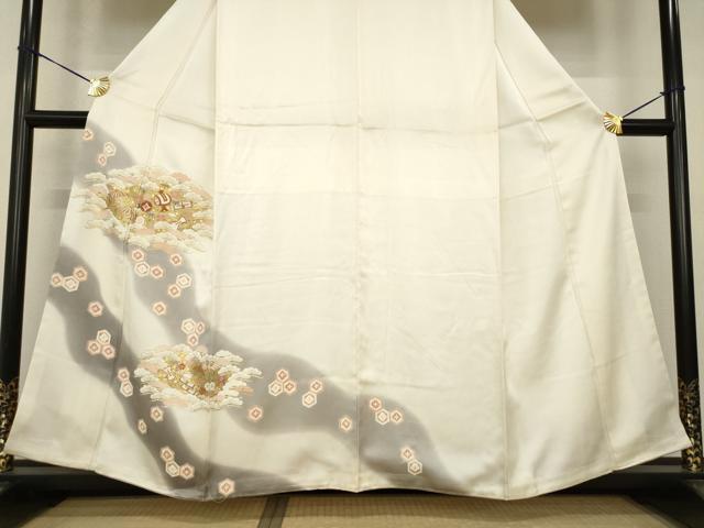 平和屋着物●訪問着　宝尽くし　暈し染め　金彩　正絹　逸品　未使用　AABF8977ck