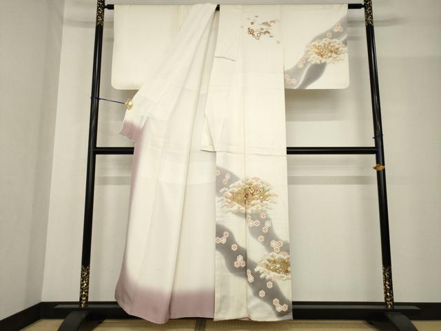 平和屋着物●訪問着　宝尽くし　暈し染め　金彩　正絹　逸品　未使用　AABF8977ck