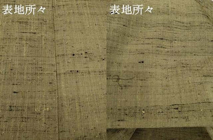 平和屋着物●男性　紬　霞文　肥後煤竹色　正絹　逸品　AABF8985ck