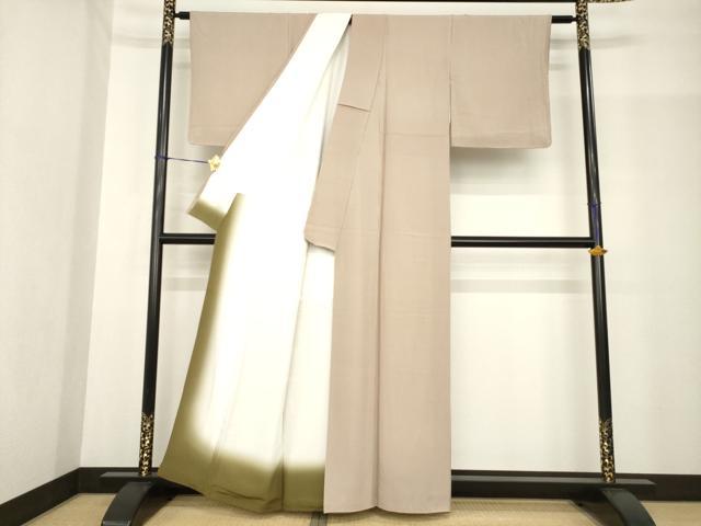 平和屋着物●伝統工芸士 保科土山 小紋 縞 正絹 逸品 AABF8990ck
