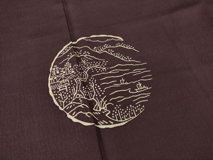 平和屋着物●訪問着　風景丸文　正絹　逸品　未使用　AABF8994ck