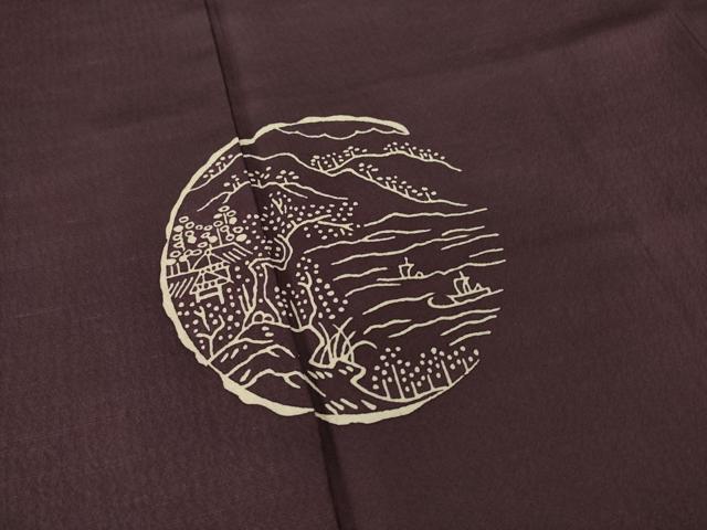 平和屋着物●訪問着　風景丸文　正絹　逸品　未使用　AABF8994ck