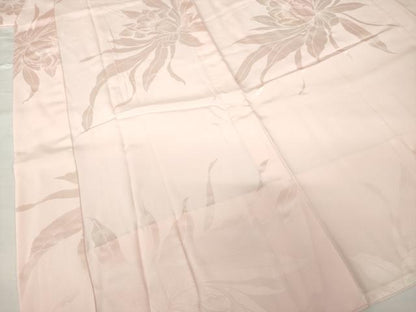 平和屋着物●振袖用長襦袢　無双仕立て　花地紋　暈し染め　正絹　逸品　AABF9004ck