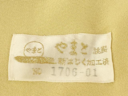 平和屋着物●本加賀友禅作家　東藤岳　訪問着　枝花文　やまと金ラベル　正絹　逸品　AABF9008ck