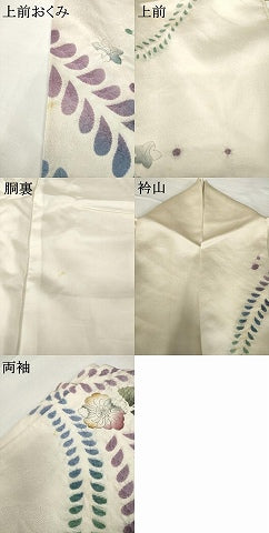 平和屋着物●訪問着　作家物　辻が花　舞花文　暈し染め　正絹　逸品　AABF9012ck