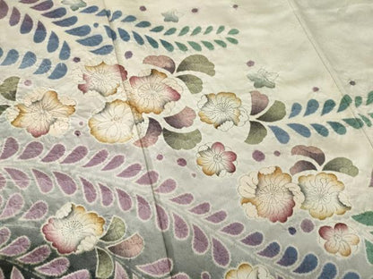 平和屋着物●訪問着　作家物　辻が花　舞花文　暈し染め　正絹　逸品　AABF9012ck