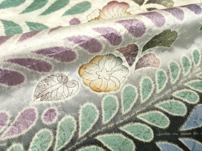 平和屋着物●訪問着　作家物　辻が花　舞花文　暈し染め　正絹　逸品　AABF9012ck