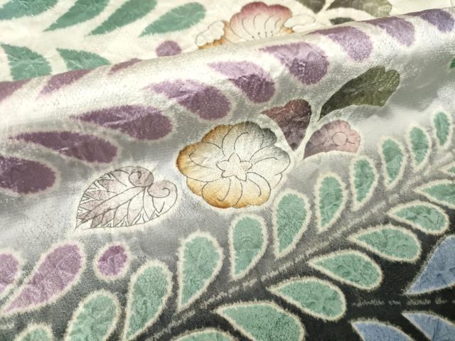 平和屋着物●訪問着　作家物　辻が花　舞花文　暈し染め　正絹　逸品　AABF9012ck