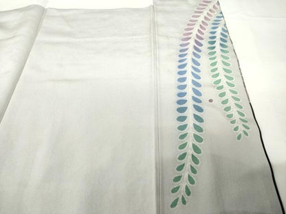 平和屋着物●訪問着　作家物　辻が花　舞花文　暈し染め　正絹　逸品　AABF9012ck