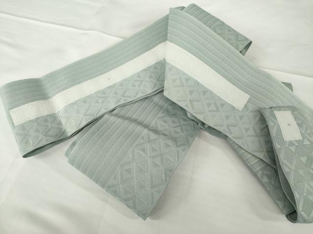 平和屋着物●男性　黒紋付　羽織・行灯袴・つけ帯セット　洗える着物　逸品　AABF9013ck