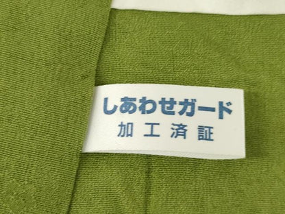 平和屋着物●黄金糸　お召　梅　正絹　逸品　AABF9017ck