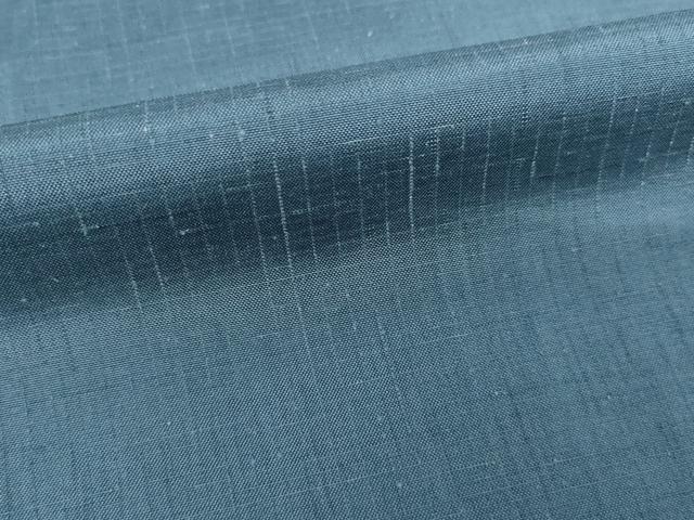 平和屋着物●男性　紬　色無地　鉄御納戸色　正絹　逸品　AABF9022ck