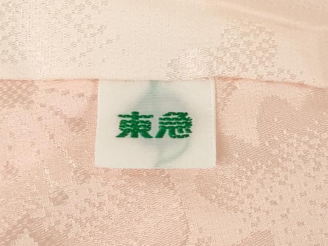 平和屋着物●振袖用長襦袢 無双仕立て 舞桜地紋 東急百貨店扱い 正絹 逸品 AABF9026ck