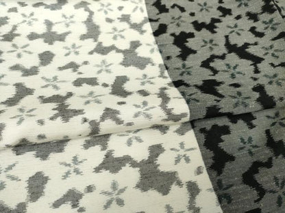 平和屋着物●上質な紬　桜尽くし間道　正絹　逸品　AABF9027ck