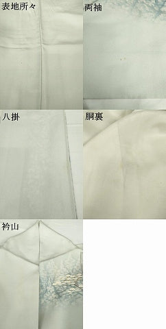 平和屋着物●訪問着　友禅　作家物　樹林文　暈し染め　金彩　正絹　逸品　AABF9031ck