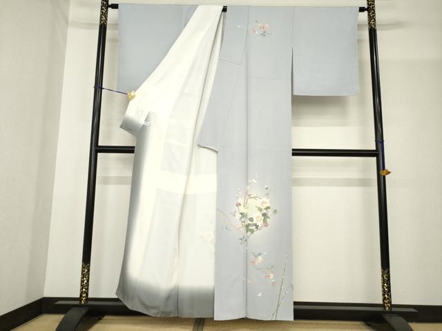 平和屋着物●訪問着　友禅　作家物　枝花丸文　正絹　逸品　未使用　AABF9033ck