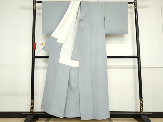 平和屋着物●上質な色無地　淡藤色　正絹　逸品　AABF9044cs