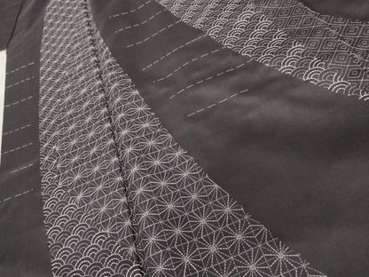 平和屋着物●訪問着　紬地　刺し子　吉祥文　ますいわ屋扱い　正絹　逸品　AABF9062cs