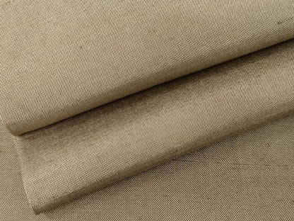 平和屋着物●男性　紬　色無地　生壁色　キングサイズ　正絹　逸品　AABF9078cs