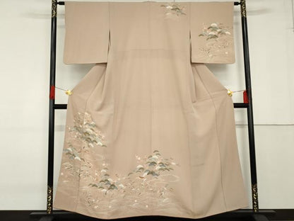平和屋着物●訪問着 立波松竹梅文 金彩 正絹 逸品 AABF9079cs