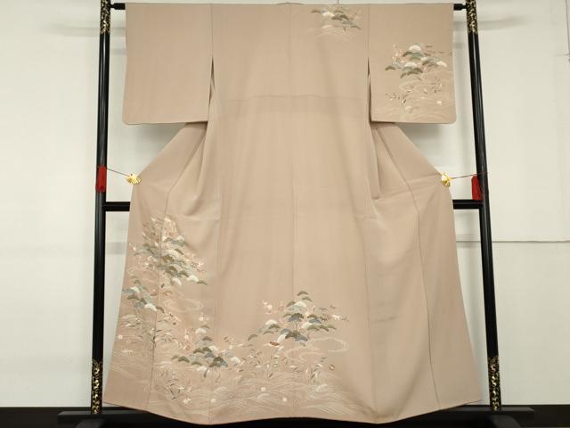 平和屋着物●訪問着 立波松竹梅文 金彩 正絹 逸品 AABF9079cs