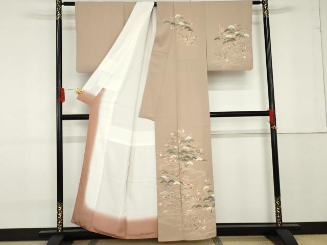 平和屋着物●訪問着 立波松竹梅文 金彩 正絹 逸品 AABF9079cs