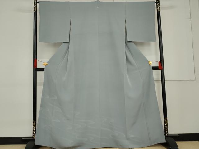 平和屋着物●豪華色留袖　流水文　秘色色地　　正絹　逸品　AABF9084cs