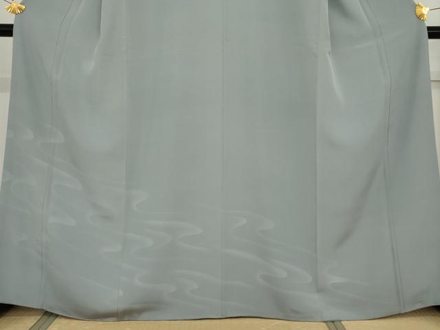 平和屋着物●豪華色留袖　流水文　秘色色地　　正絹　逸品　AABF9084cs