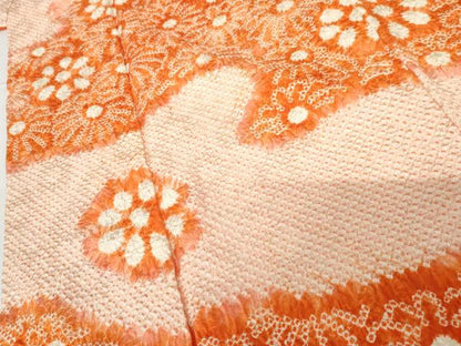 平和屋着物●豪華振袖 総絞り 霞花文 正絹 逸品 AABF9085cs
