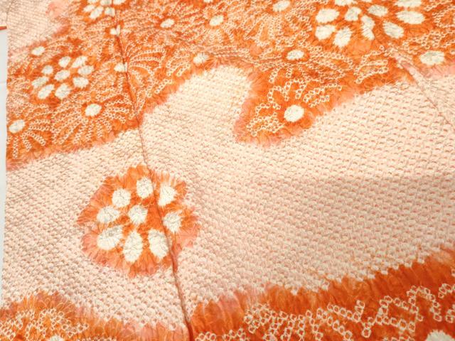 平和屋着物●豪華振袖 総絞り 霞花文 正絹 逸品 AABF9085cs
