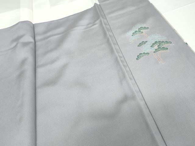 平和屋着物●訪問着　友禅　立波風景松竹梅文　暈し染め　正絹　逸品　AABF9089cs