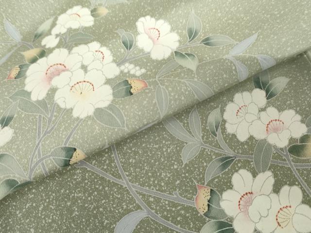 平和屋着物●訪問着　友禅　枝花文　暈し染め　正絹　逸品　AABF9091cs