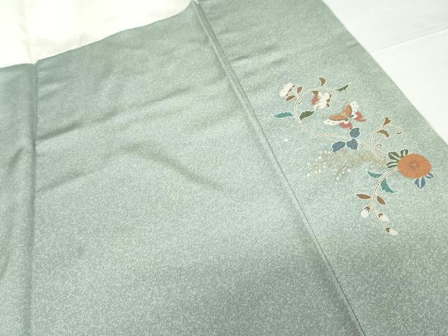 平和屋着物●訪問着　更紗花唐草文　暈し染め　金彩　正絹　逸品　AABF9093cs